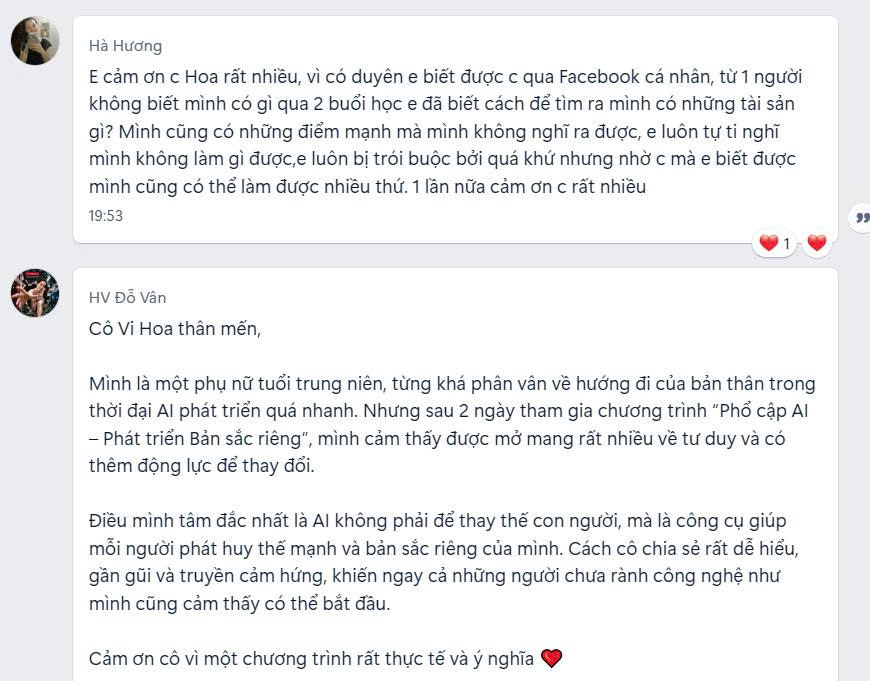 Cảm nhận học viên Hà Hương & Đỗ Vân